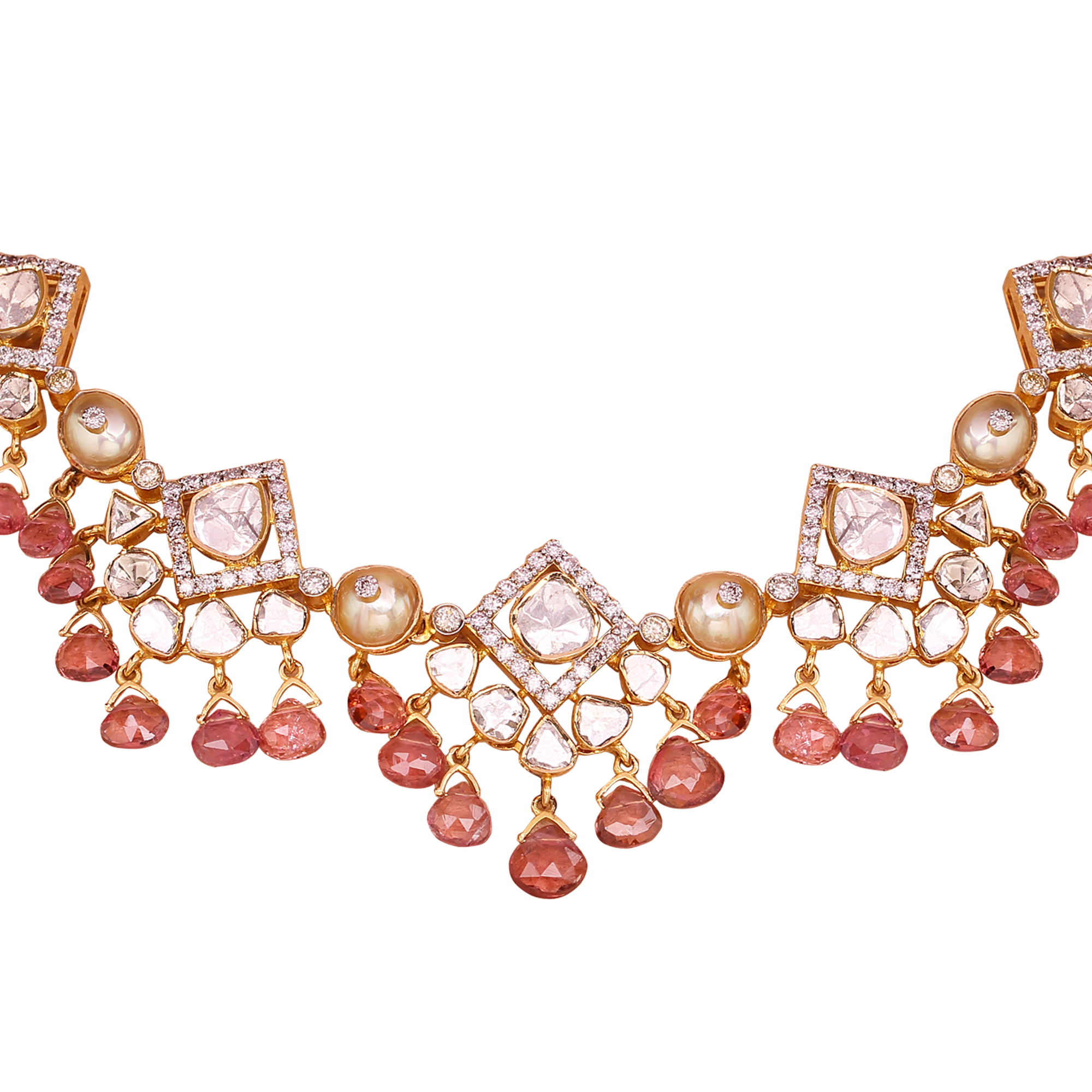 A Fusion of Elegance Polki Necklace A Fusion of Elegance Polki Necklace