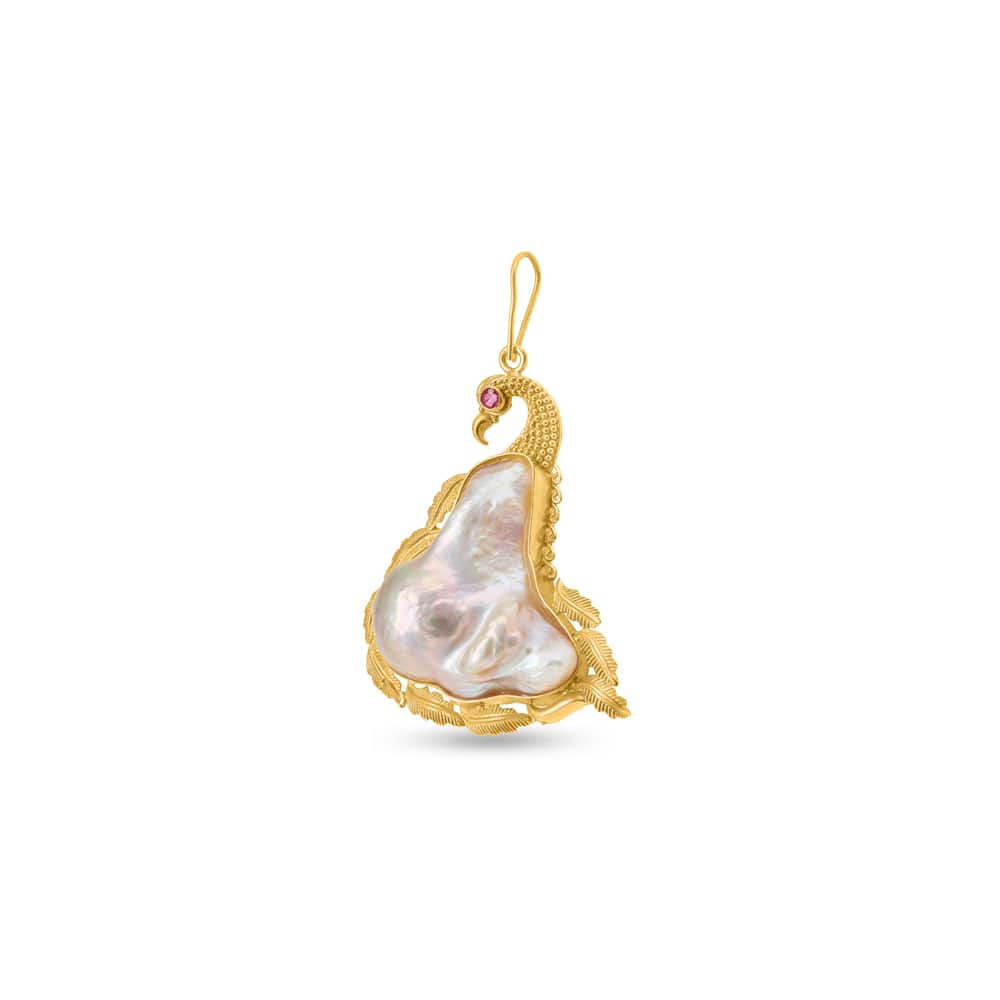 Creative Peacock Baroque Pearl Pendant Creative Peacock Baroque Pearl Pendant