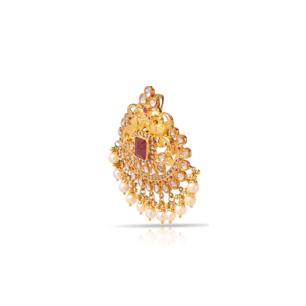 Charismatic Peacock Polki Pendant Charismatic Peacock Polki Pendant