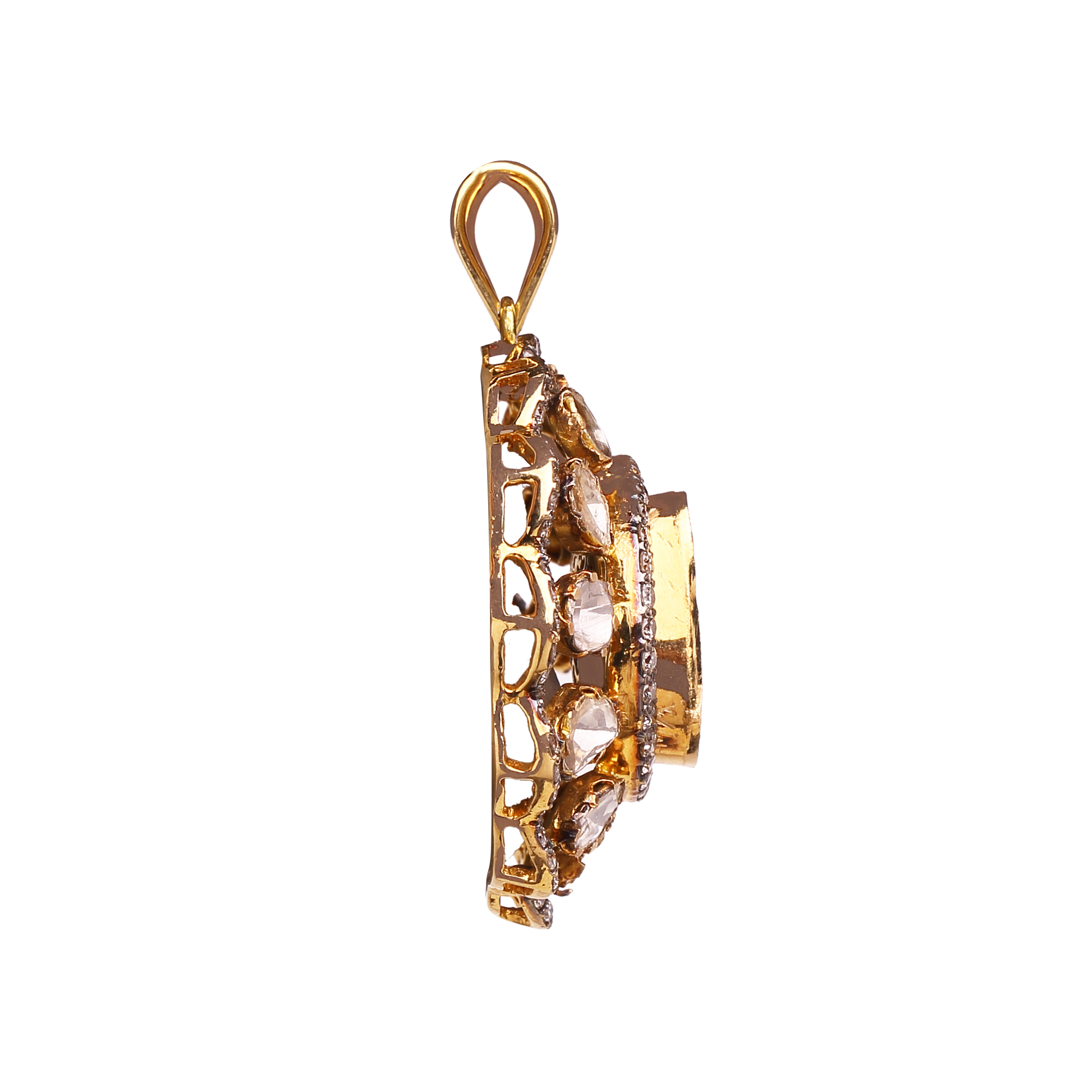 Far-sized Polki Pendant Far-sized Polki Pendant