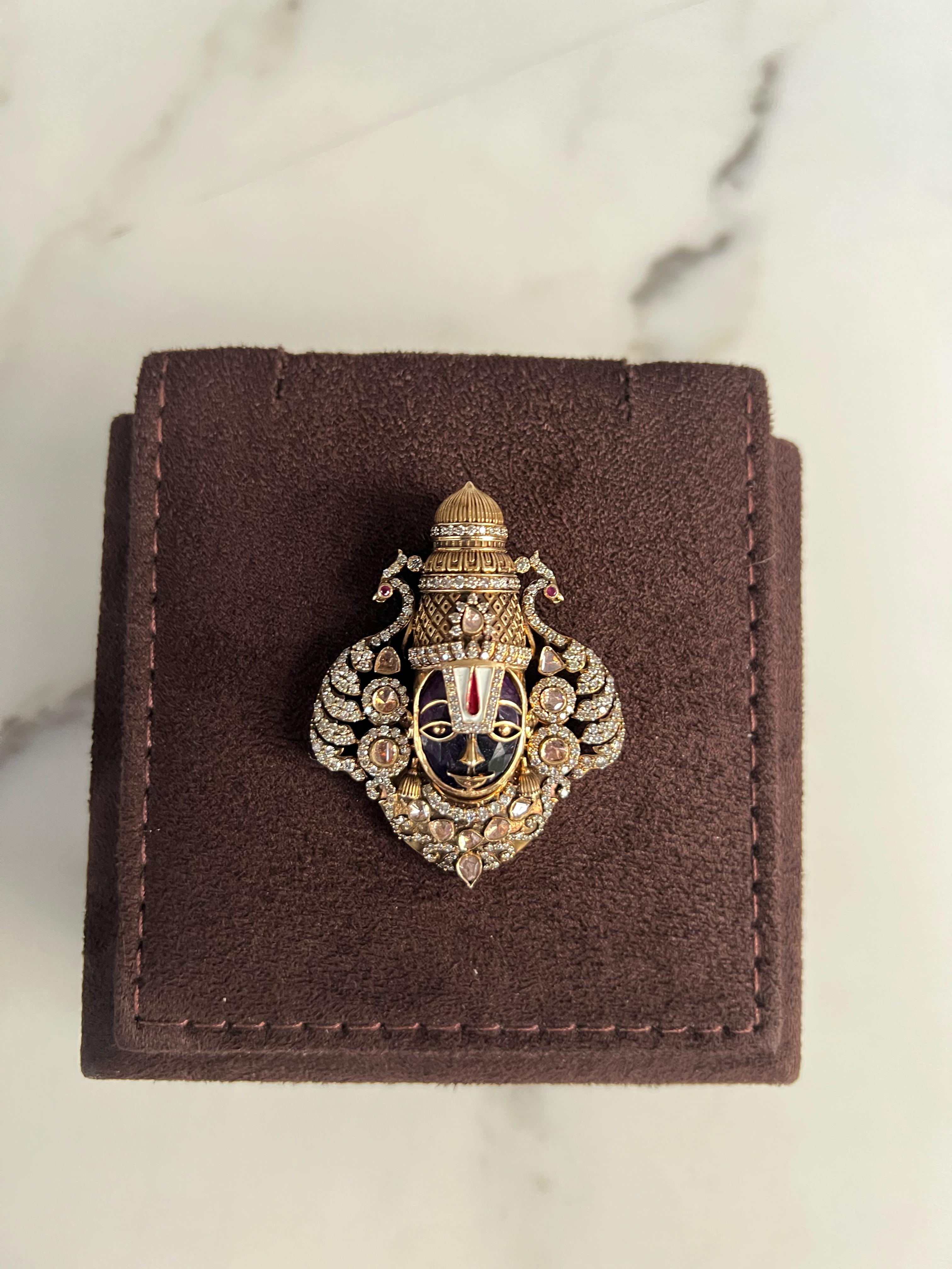 Amethyst Balaji pendant Amethyst Balaji pendant