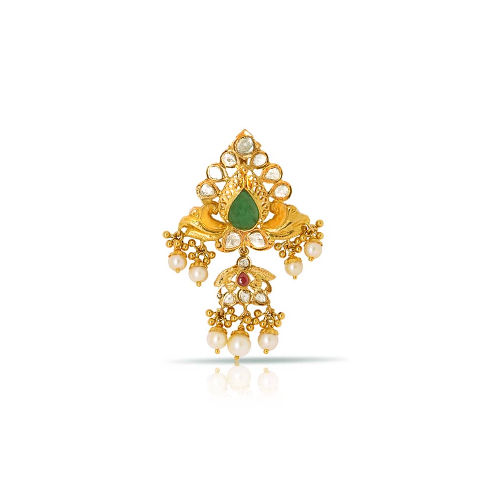Lotus Polki Locket Lotus Polki Locket