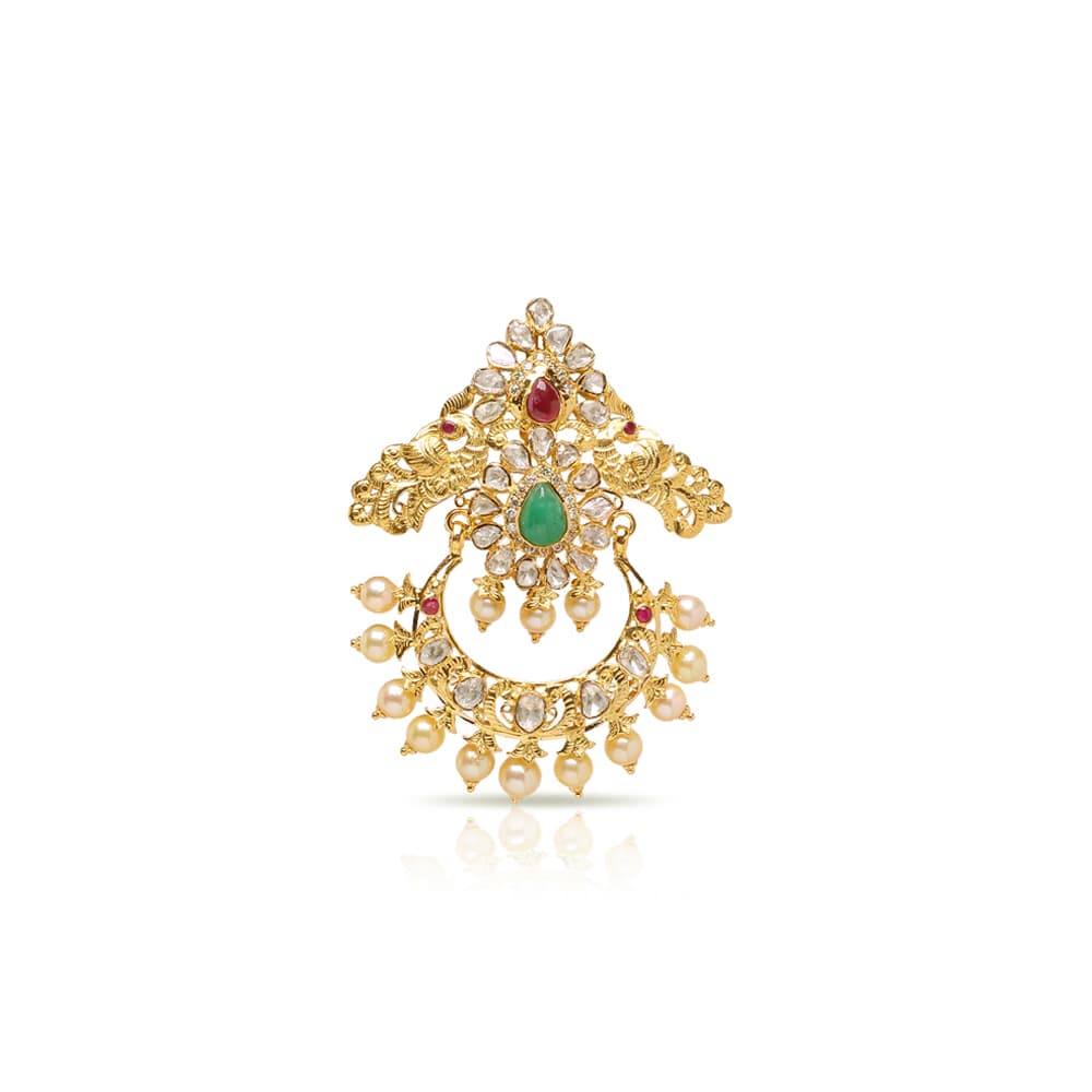 Riveting Nakshi Polki Pendant Riveting Nakshi Polki Pendant