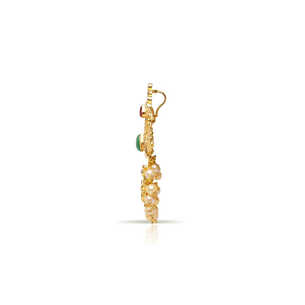 Riveting Nakshi Polki Pendant Riveting Nakshi Polki Pendant