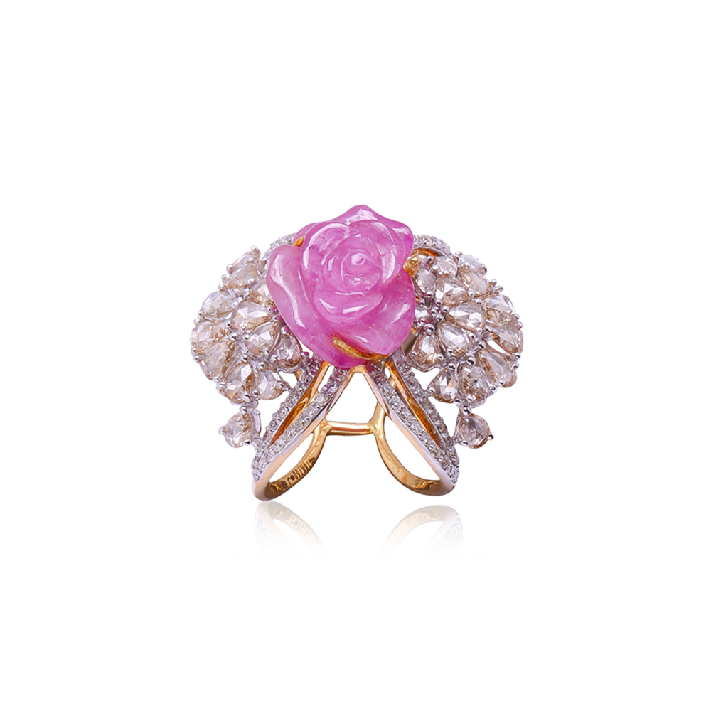Carved Rose Cocktail Ring Carved Rose Cocktail Ring