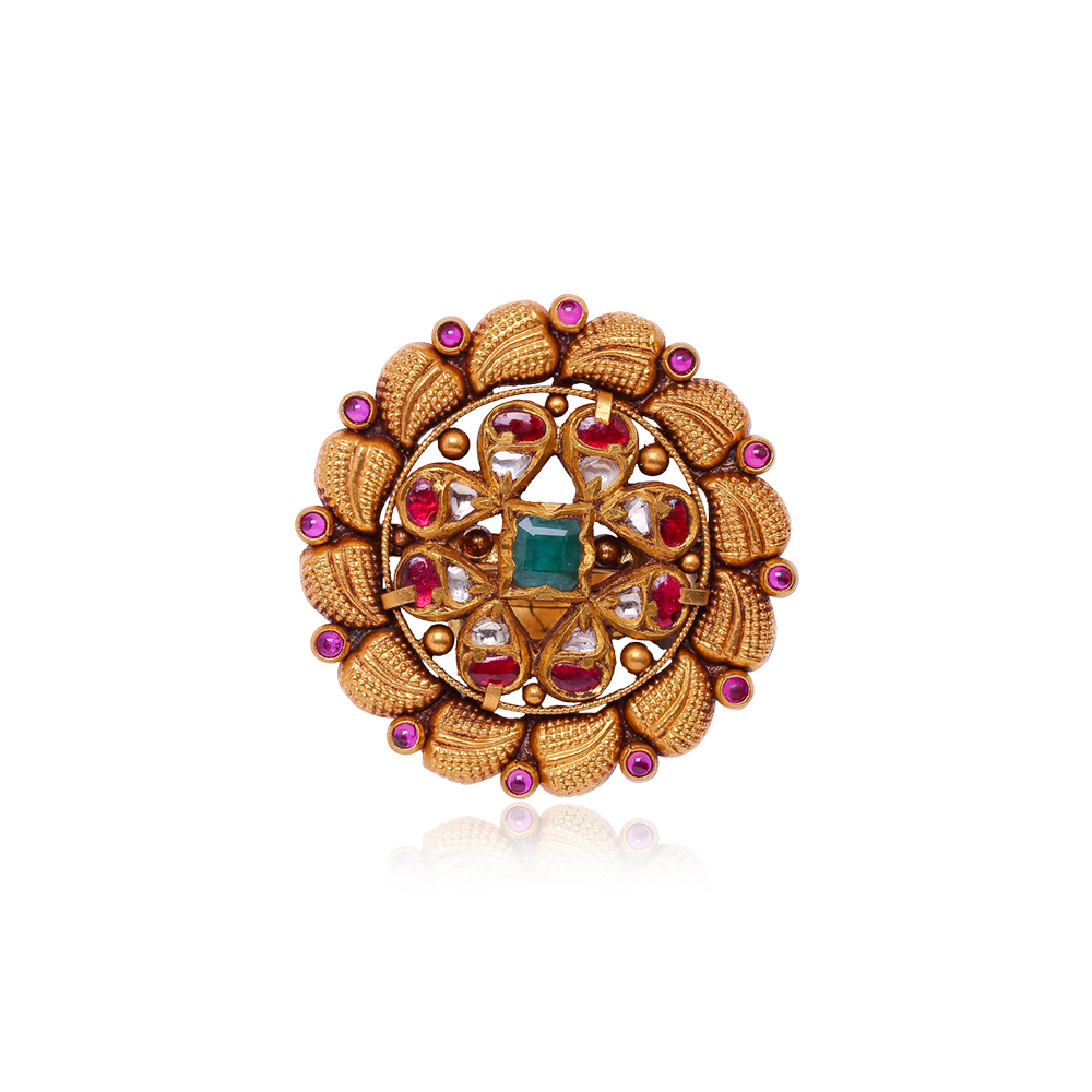 Granuled Leaf Texture Ring Granuled Leaf Texture Ring