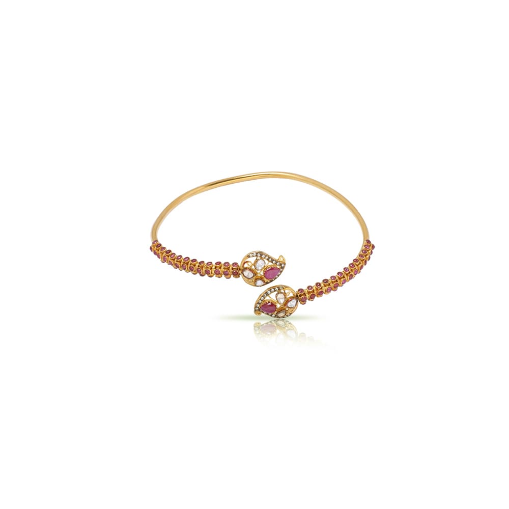 Ruby Studded Flexible Kada Ruby Studded Flexible Kada