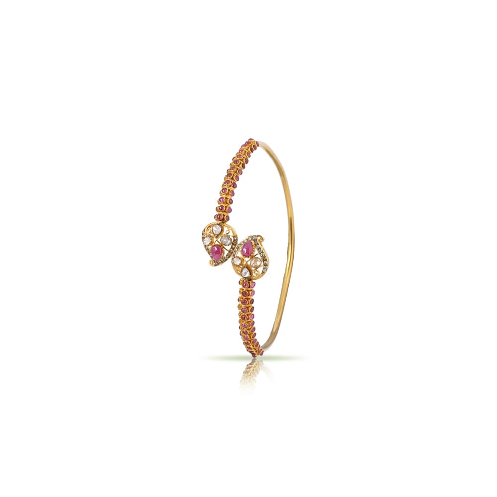 Ruby Studded Flexible Kada Ruby Studded Flexible Kada