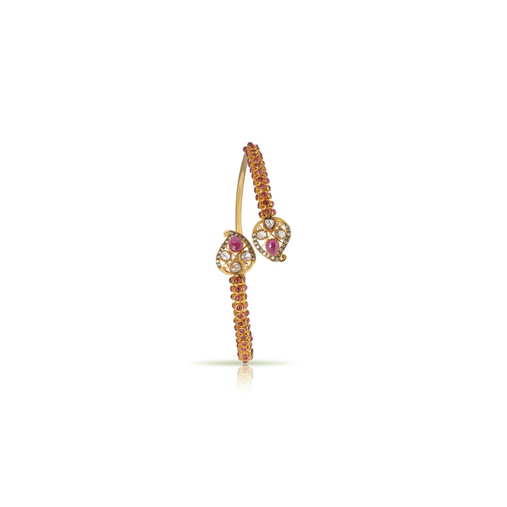 Ruby Studded Flexible Kada Ruby Studded Flexible Kada