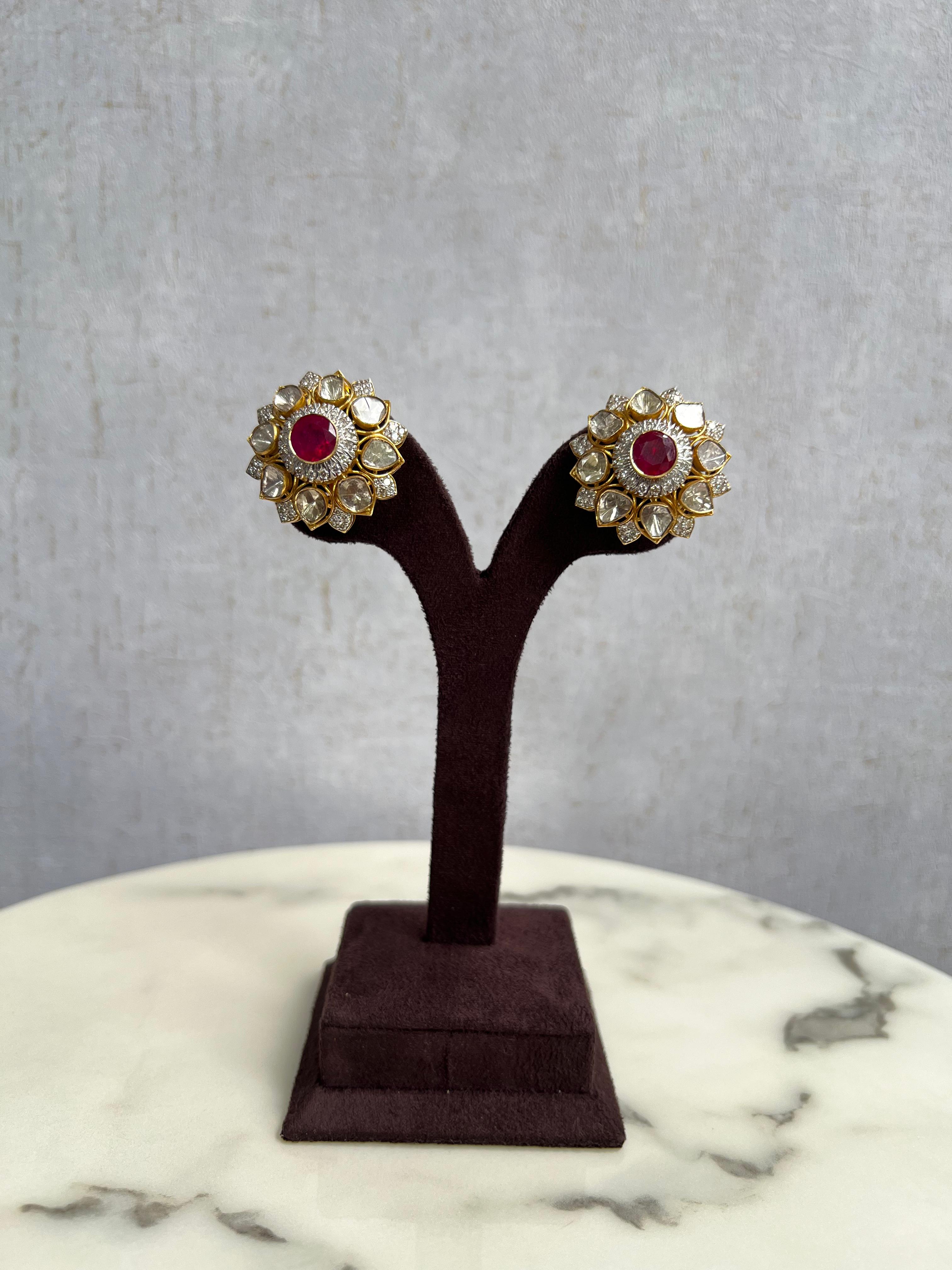 Radiant Cocktail Polki Studs