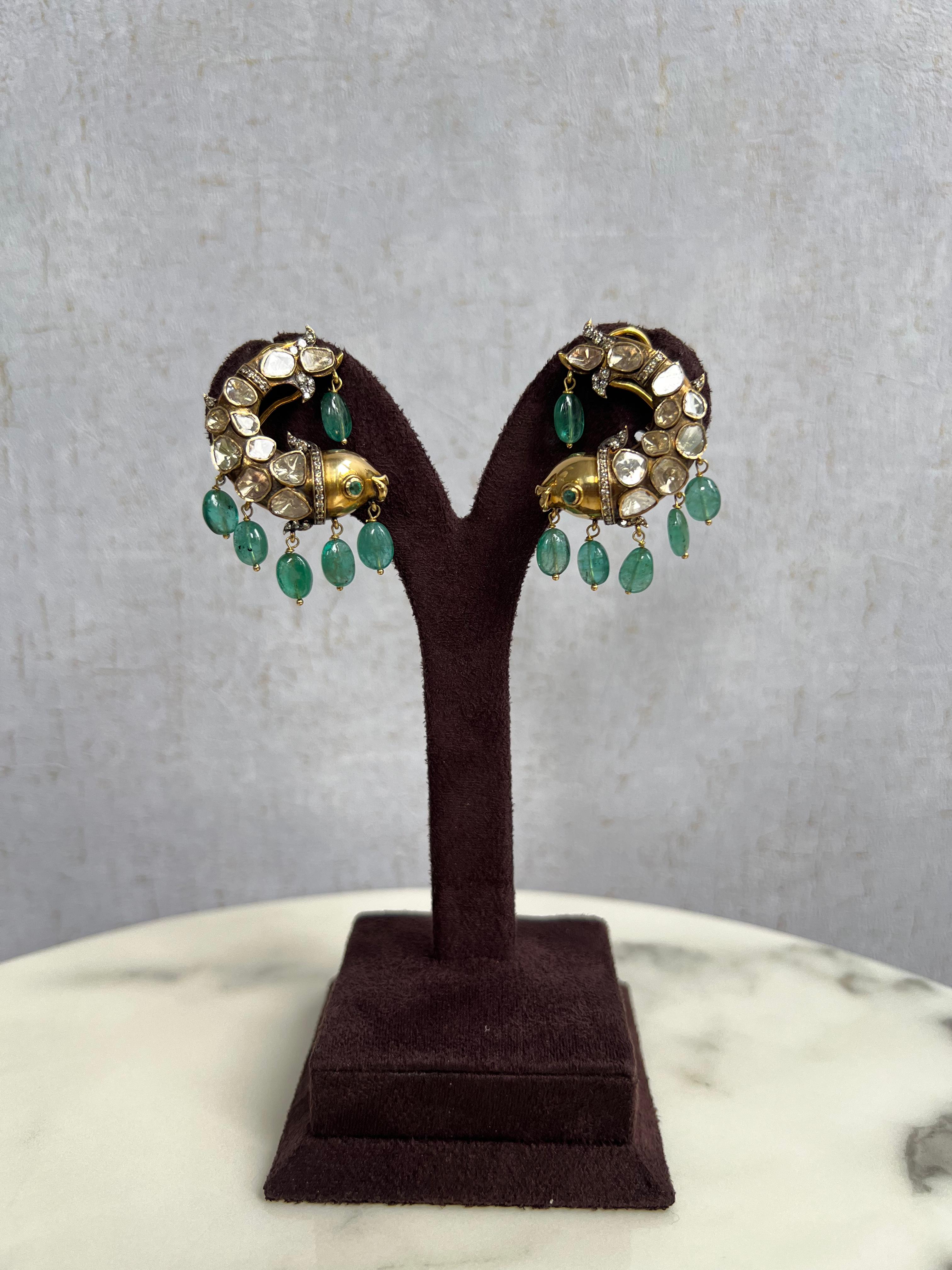 Victorian Fish Motif Earrings