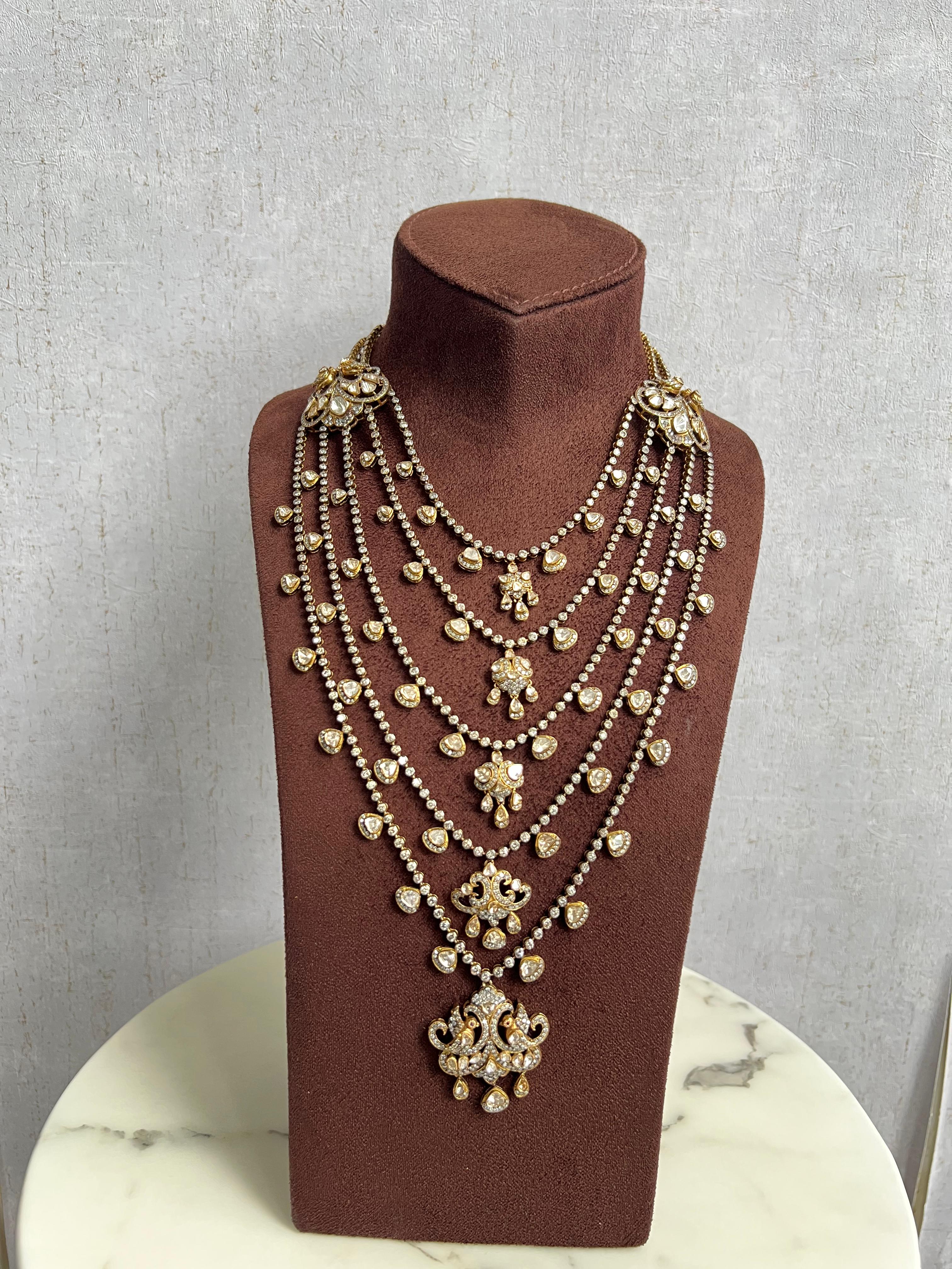 Victorian Panchlada with Peacock Motif